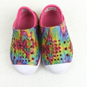 Skechers Girls Foamies Guzman Water Shoes Size 6 Tie Dye Slip On Drop Heel
